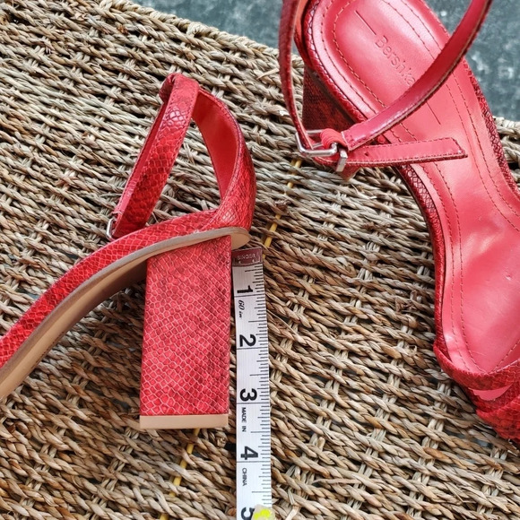 Bershka Ted Snake Embossed Heels - Picture 7 of 7